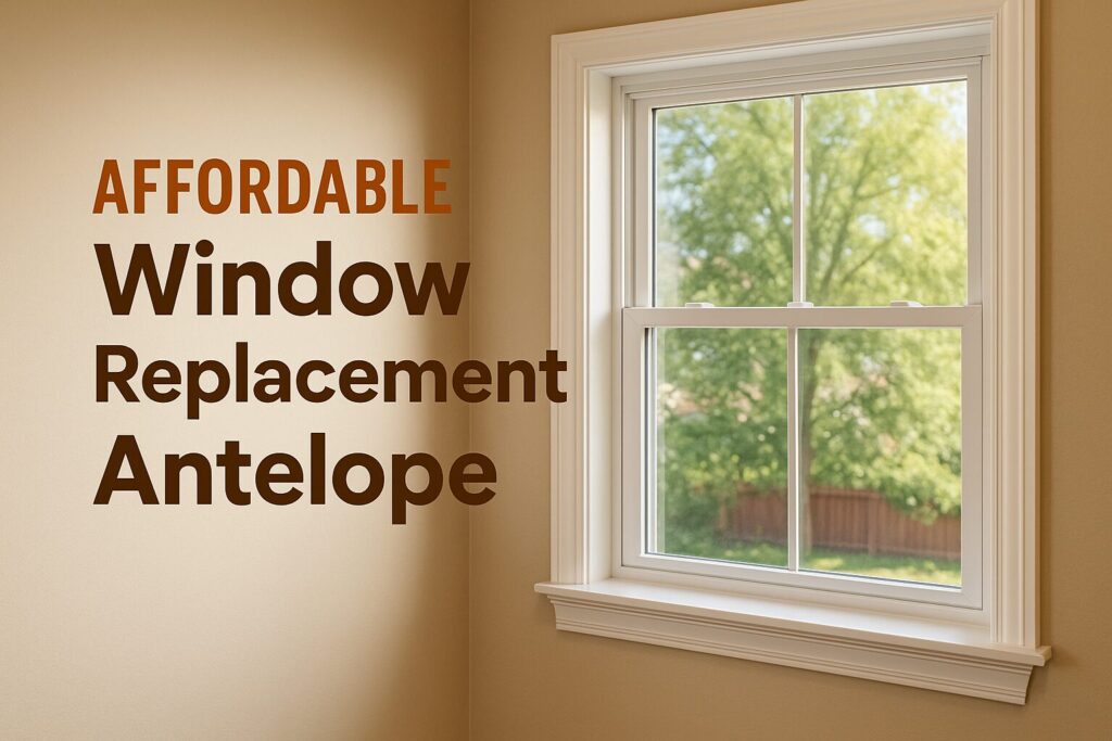 Affordable window replacement antelope