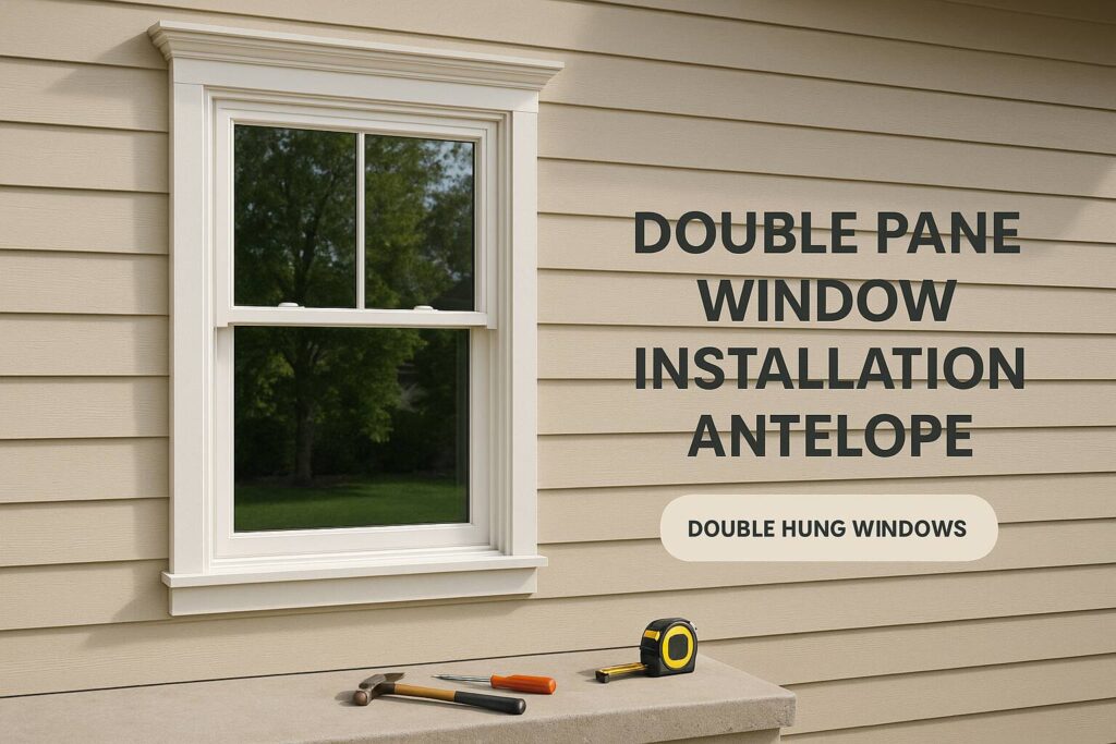 Double pane window installation antelope